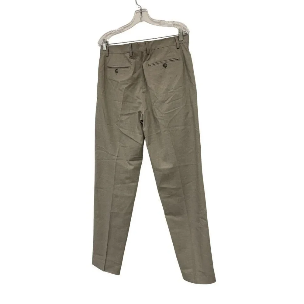 Zara Mens Trouser Pants Size EU 40 US 31 Stone Grey Textured Fabric 5338/252 NWT